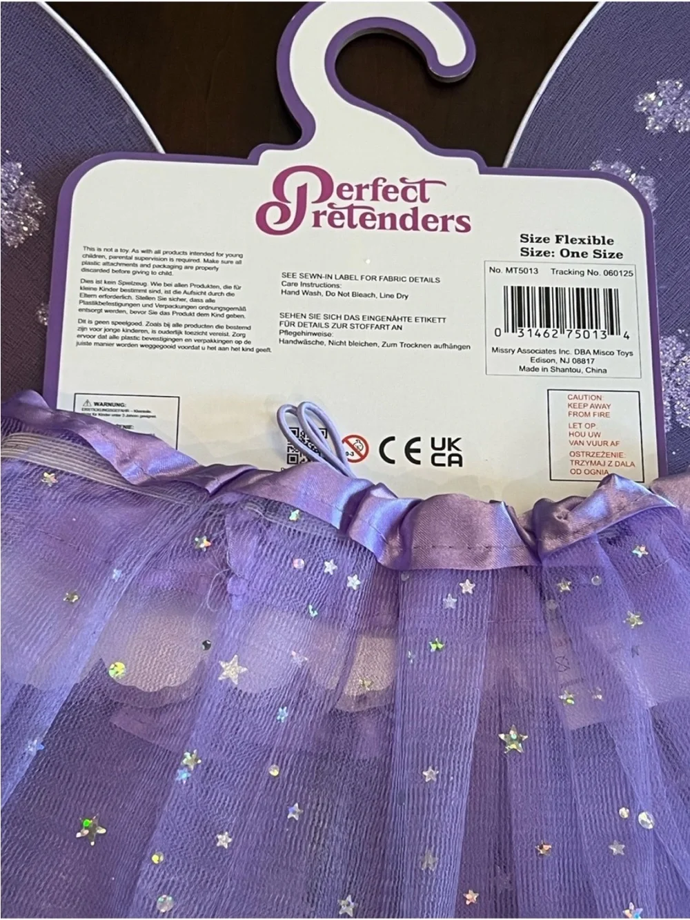 Misco Kids Perfect Pretender Dress-Up Butterfly Fairy Wings Costume-NWT